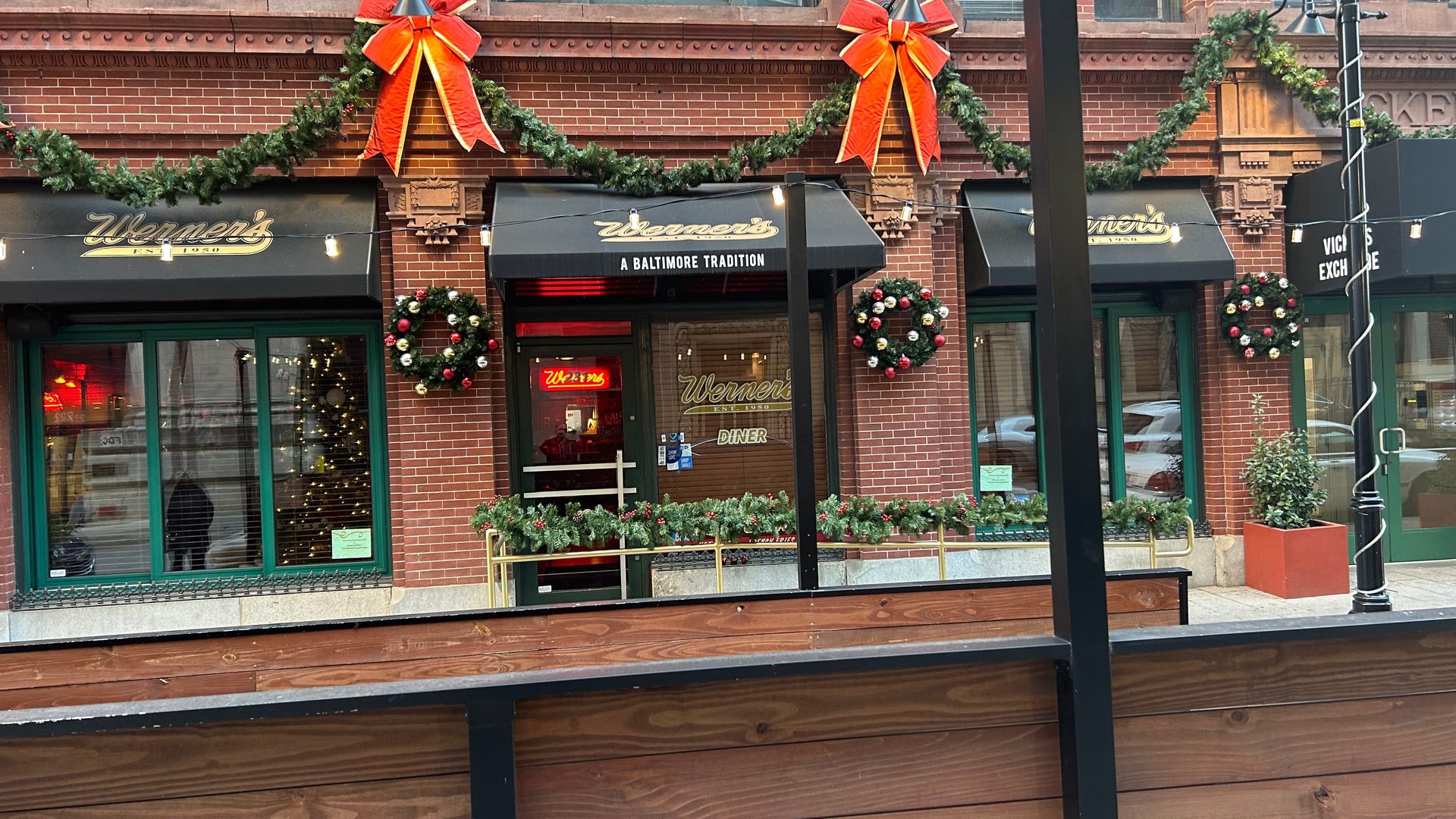 The Building Behind the Food