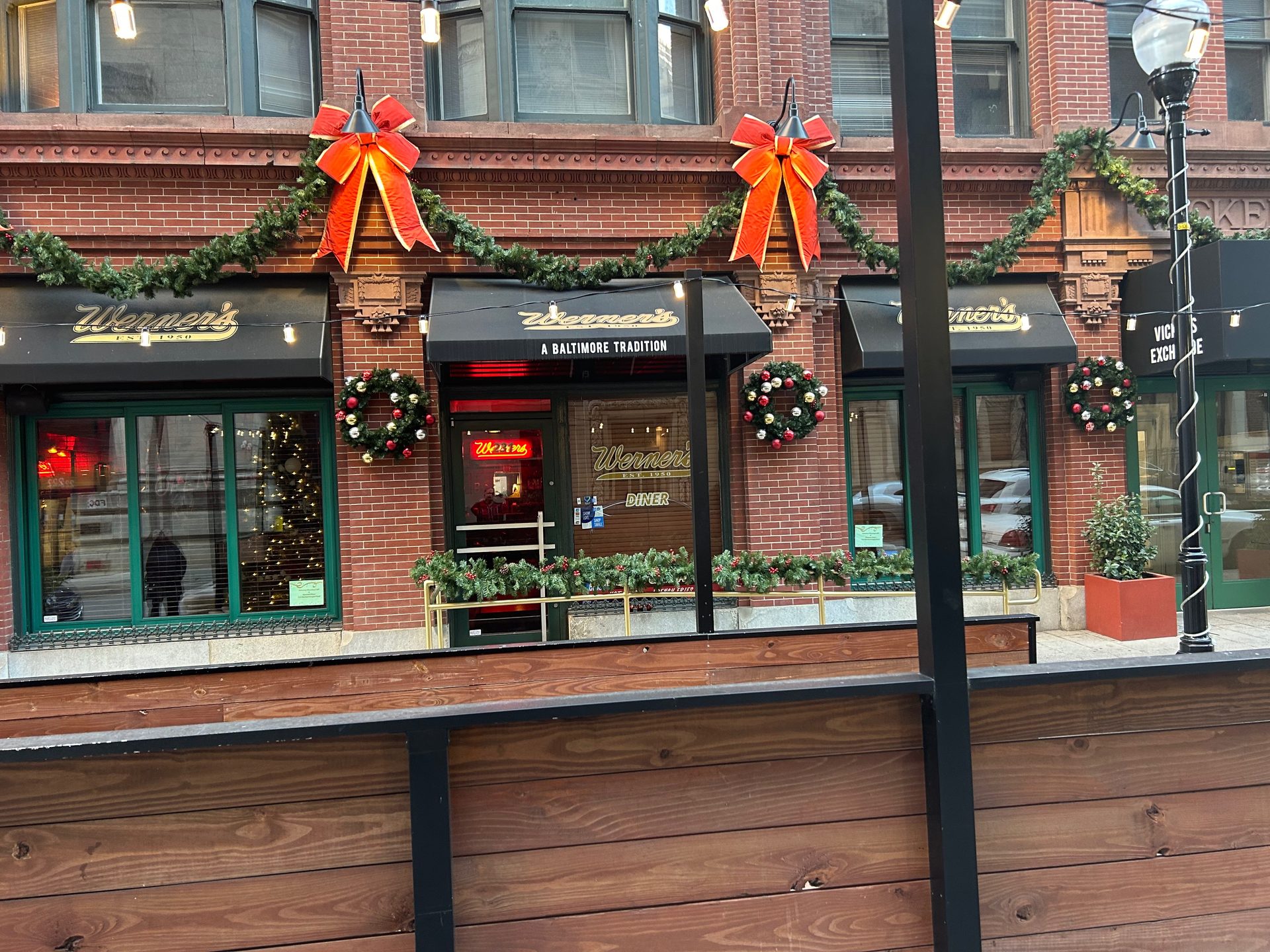 The Building Behind the Food